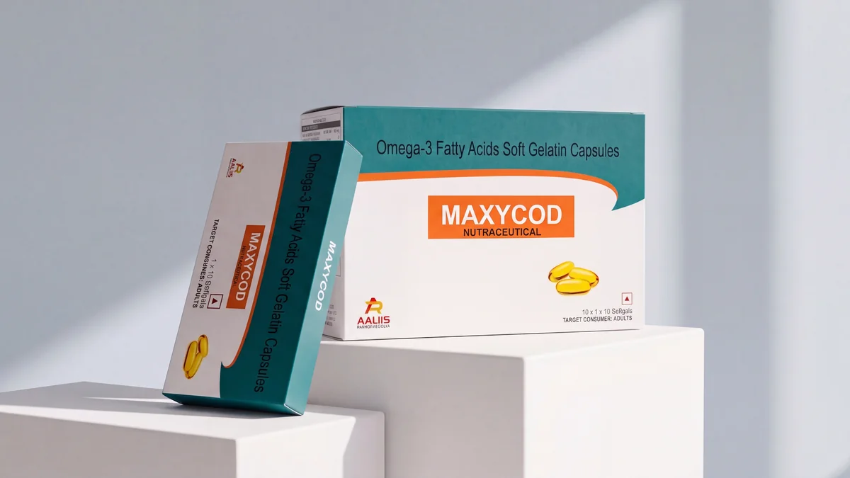 Aaliis MAXYCOD Packaging - Pure Fish Oil Concentrate (EPA 360 mg + DHA 240 mg)